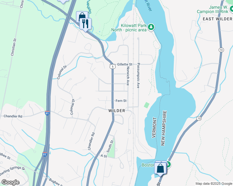 map of restaurants, bars, coffee shops, grocery stores, and more near 1829 Hartford Avenue in Hartford
