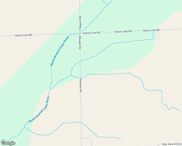 map of restaurants, bars, coffee shops, grocery stores, and more near 8804-8846 Wheeler Road in Ubly