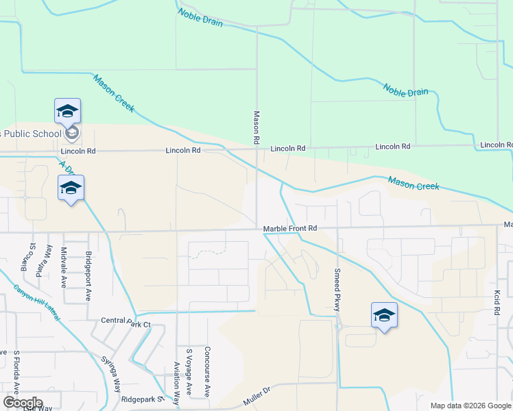 map of restaurants, bars, coffee shops, grocery stores, and more near Mason Road in Caldwell