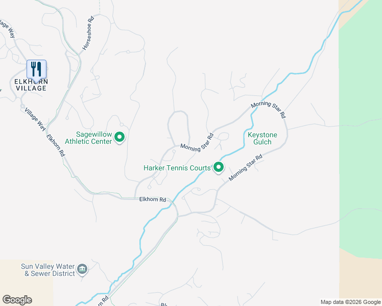 map of restaurants, bars, coffee shops, grocery stores, and more near 408 Morning Star Rd in Hailey
