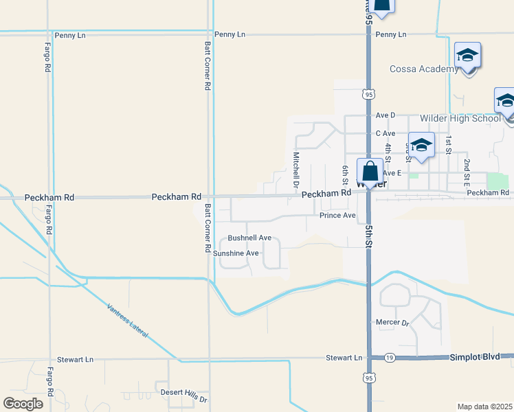 map of restaurants, bars, coffee shops, grocery stores, and more near 625 Golden Gate Ave in Wilder