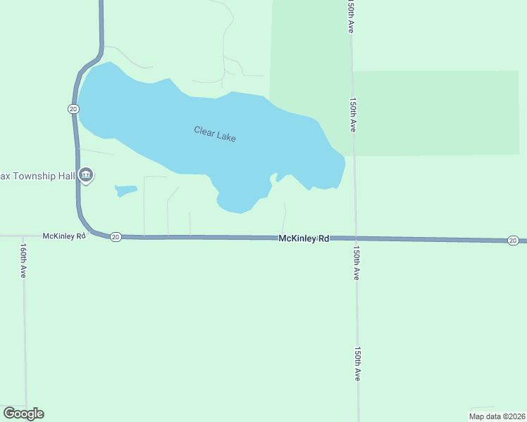 map of restaurants, bars, coffee shops, grocery stores, and more near 15269 McKinley Road in Big Rapids