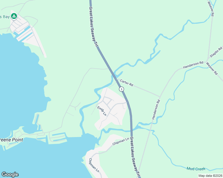 map of restaurants, bars, coffee shops, grocery stores, and more near 9 Marsha Drive in Sandy Creek