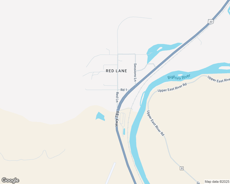 map of restaurants, bars, coffee shops, grocery stores, and more near 270 Red Lane in Thermopolis