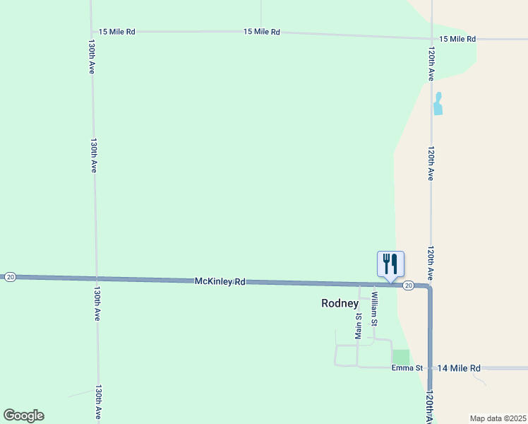 map of restaurants, bars, coffee shops, grocery stores, and more near in Rodney