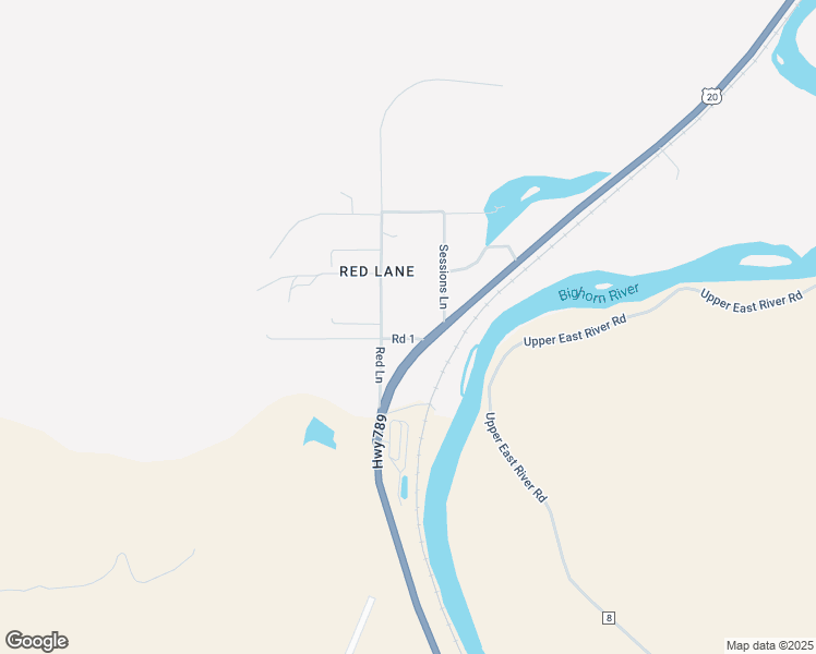 map of restaurants, bars, coffee shops, grocery stores, and more near 270 Red Lane in Thermopolis