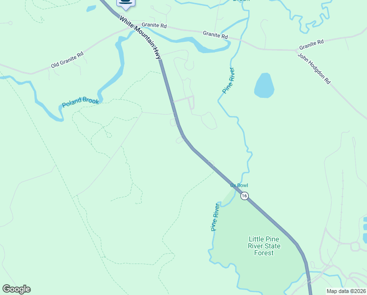 map of restaurants, bars, coffee shops, grocery stores, and more near 455 New Hampshire 16 in Ossipee