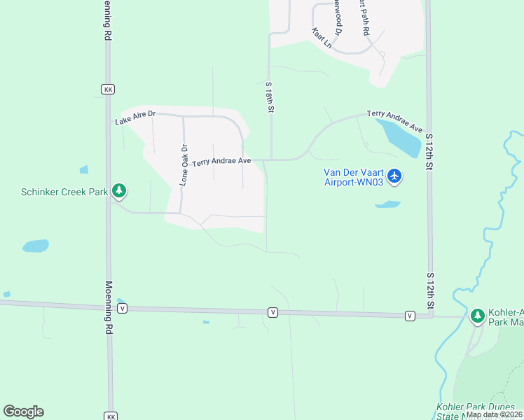 map of restaurants, bars, coffee shops, grocery stores, and more near 6820 Park Place Drive in Sheboygan