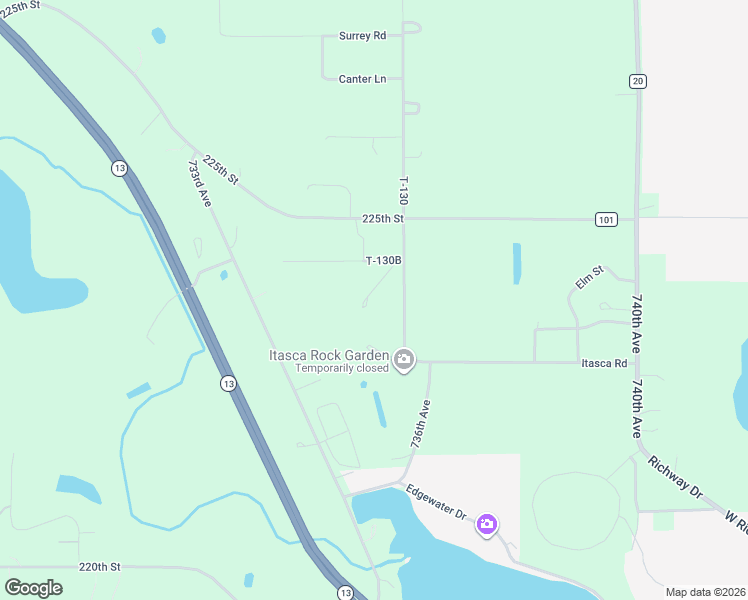 map of restaurants, bars, coffee shops, grocery stores, and more near 73485 T-130B in Albert Lea