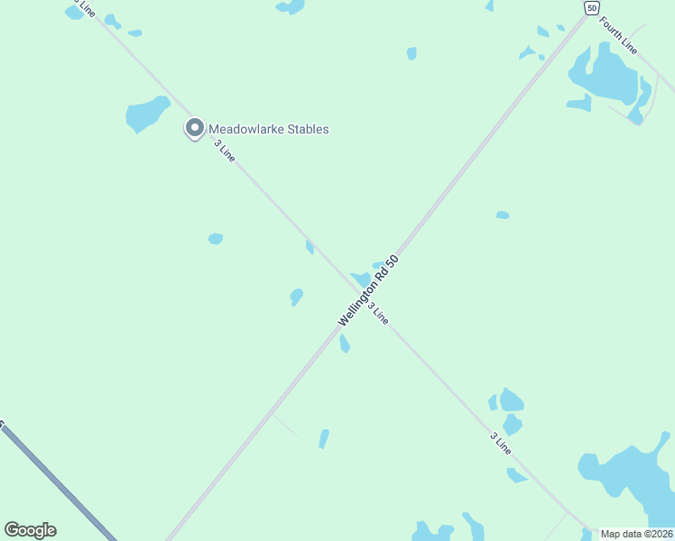 map of restaurants, bars, coffee shops, grocery stores, and more near 5101-5127 3 Line in Erin