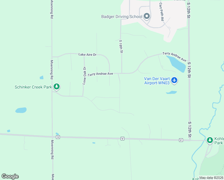 map of restaurants, bars, coffee shops, grocery stores, and more near 6635 Lake Aire Court in Sheboygan