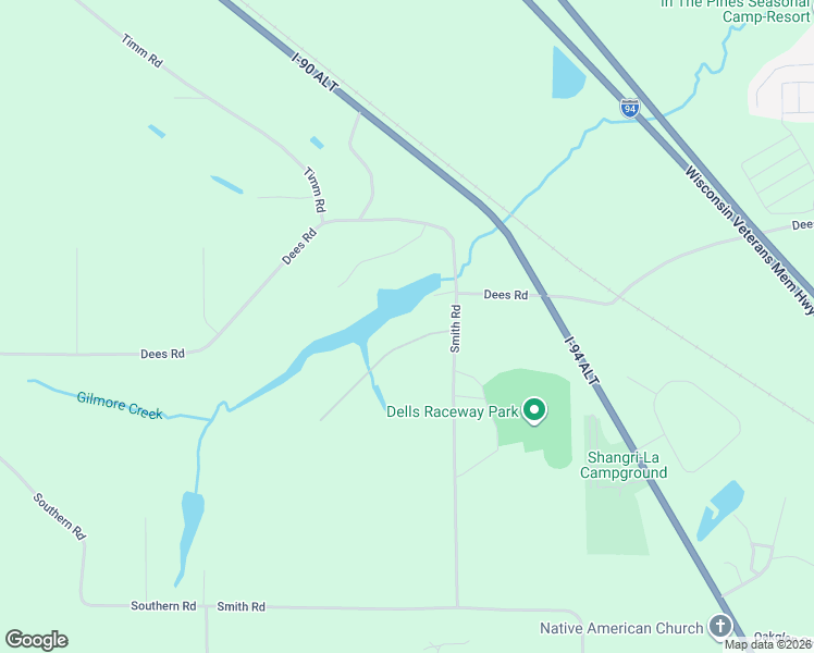 map of restaurants, bars, coffee shops, grocery stores, and more near W1514 Trout Road in Wisconsin Dells