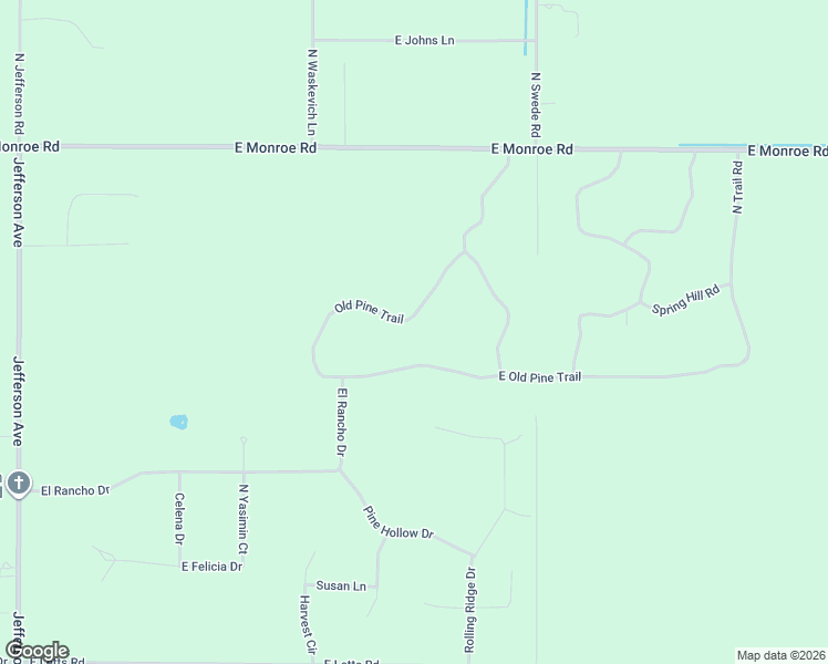 map of restaurants, bars, coffee shops, grocery stores, and more near 2320 Old Pine Trail in Midland