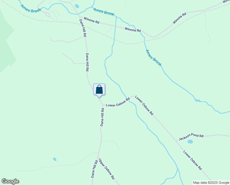 map of restaurants, bars, coffee shops, grocery stores, and more near 38 Lower Oxbow Road in New Hampton