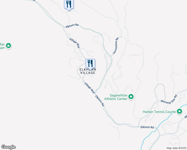 map of restaurants, bars, coffee shops, grocery stores, and more near 99 Badeyana Drive in Sun Valley