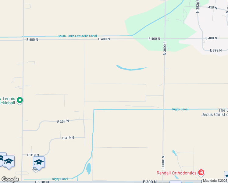 map of restaurants, bars, coffee shops, grocery stores, and more near in Rigby