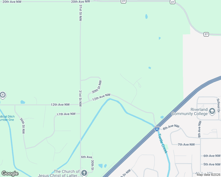 map of restaurants, bars, coffee shops, grocery stores, and more near 2910 12th Avenue Northwest in Austin