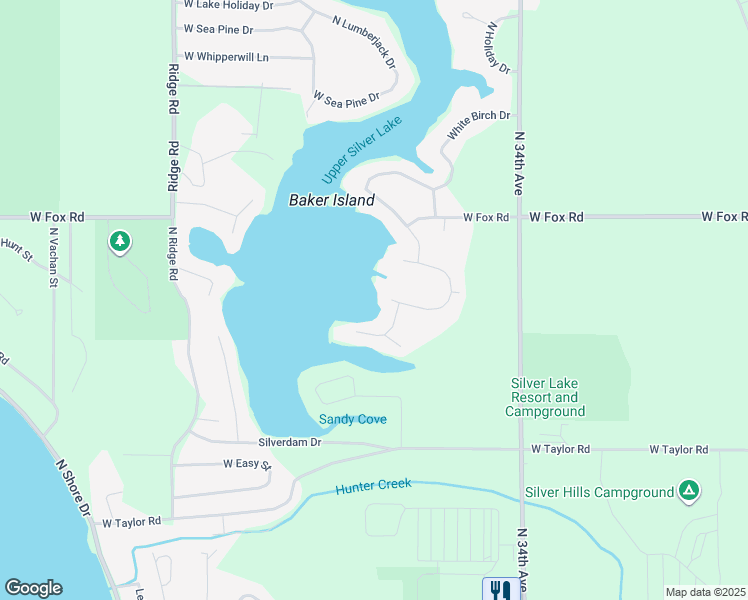 map of restaurants, bars, coffee shops, grocery stores, and more near in Silver Lake