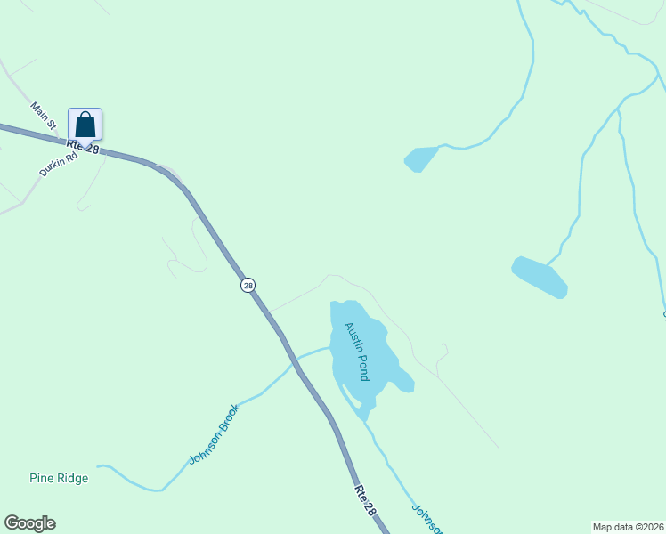 map of restaurants, bars, coffee shops, grocery stores, and more near 35 Austin Pond Road in North Creek