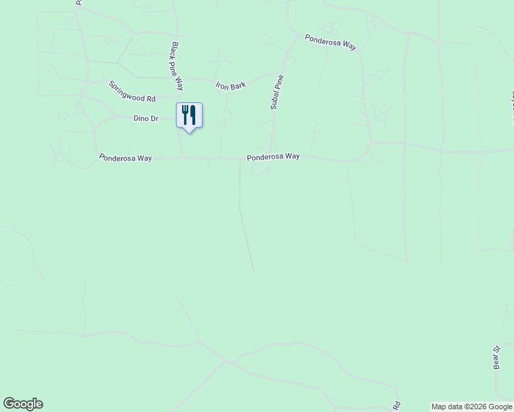 map of restaurants, bars, coffee shops, grocery stores, and more near 14973 Ponderosa Loop in La Pine