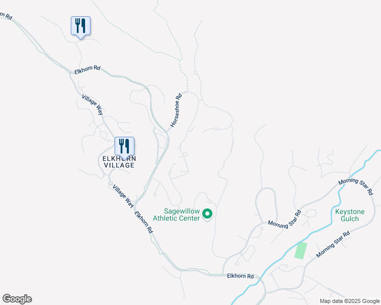 map of restaurants, bars, coffee shops, grocery stores, and more near 4123 Bluff Condo Drive in Sun Valley