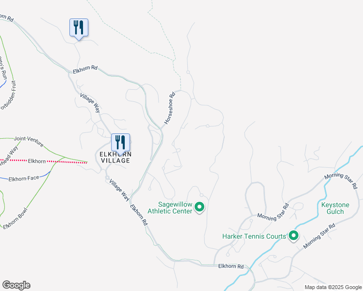map of restaurants, bars, coffee shops, grocery stores, and more near 4123 Bluff Condo Drive in Sun Valley