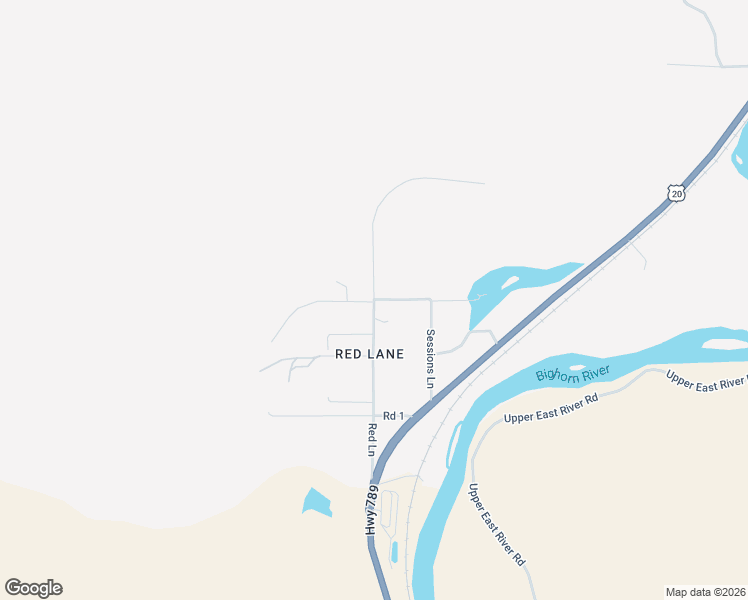 map of restaurants, bars, coffee shops, grocery stores, and more near 278 Red Lane in Thermopolis