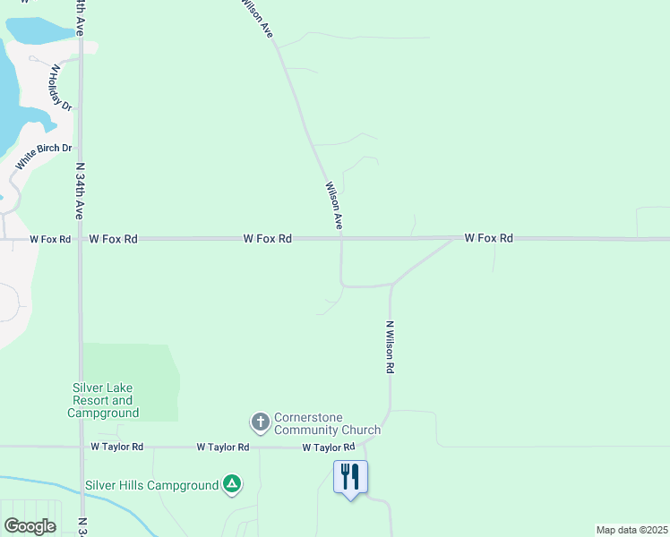 map of restaurants, bars, coffee shops, grocery stores, and more near 7363 West Fox Road in Mears