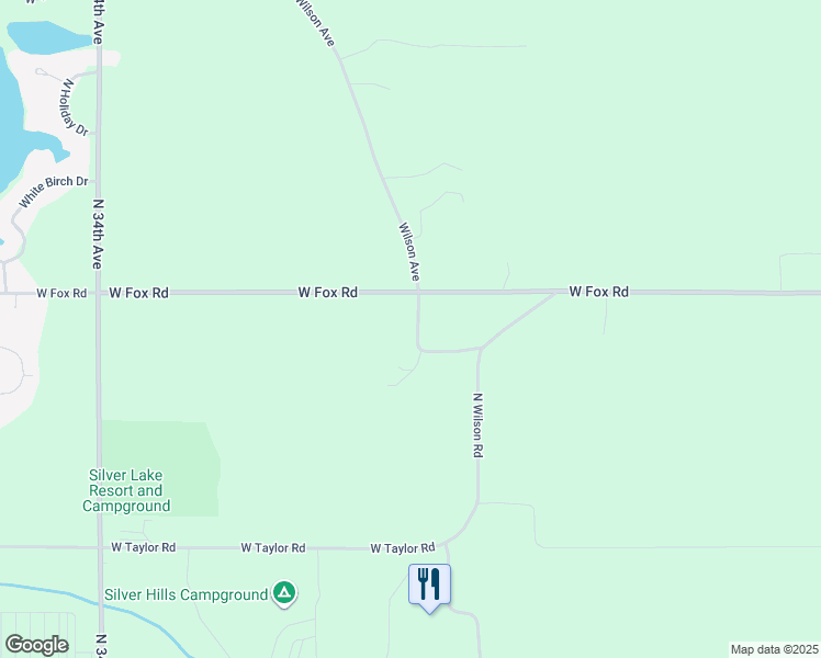 map of restaurants, bars, coffee shops, grocery stores, and more near 7363 West Fox Road in Mears