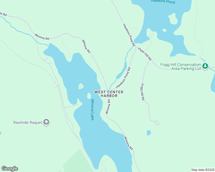 map of restaurants, bars, coffee shops, grocery stores, and more near 775 Winona Road in Center Harbor