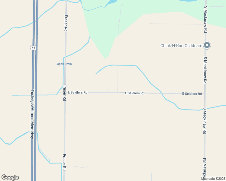 map of restaurants, bars, coffee shops, grocery stores, and more near 1206 East Seidlers Road in Kawkawlin