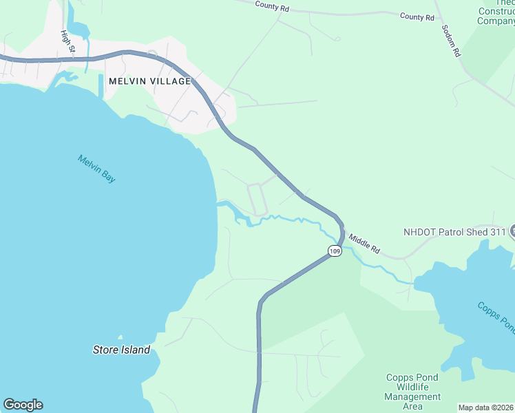 map of restaurants, bars, coffee shops, grocery stores, and more near 6 Sandy Shores Road in Tuftonboro