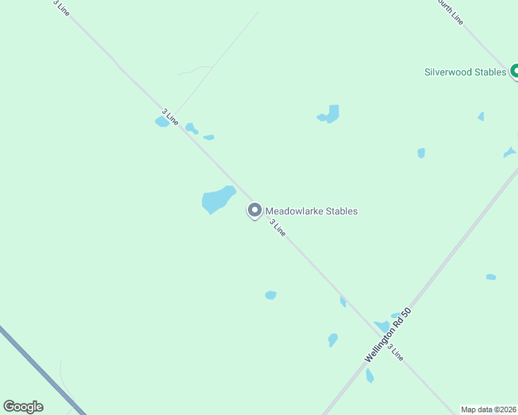 map of restaurants, bars, coffee shops, grocery stores, and more near 5127 3 Line in Erin