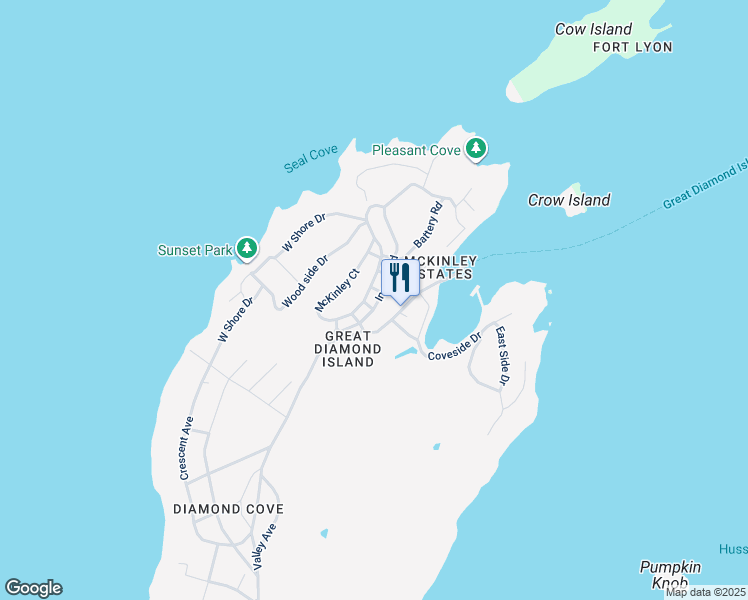 map of restaurants, bars, coffee shops, grocery stores, and more near 26 Ingalls Road in Portland