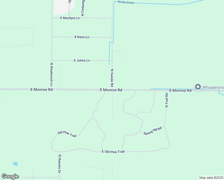 map of restaurants, bars, coffee shops, grocery stores, and more near 2500 North Swede Road in Midland