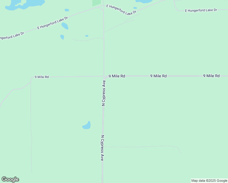 map of restaurants, bars, coffee shops, grocery stores, and more near 7267 9 Mile Road in Big Rapids