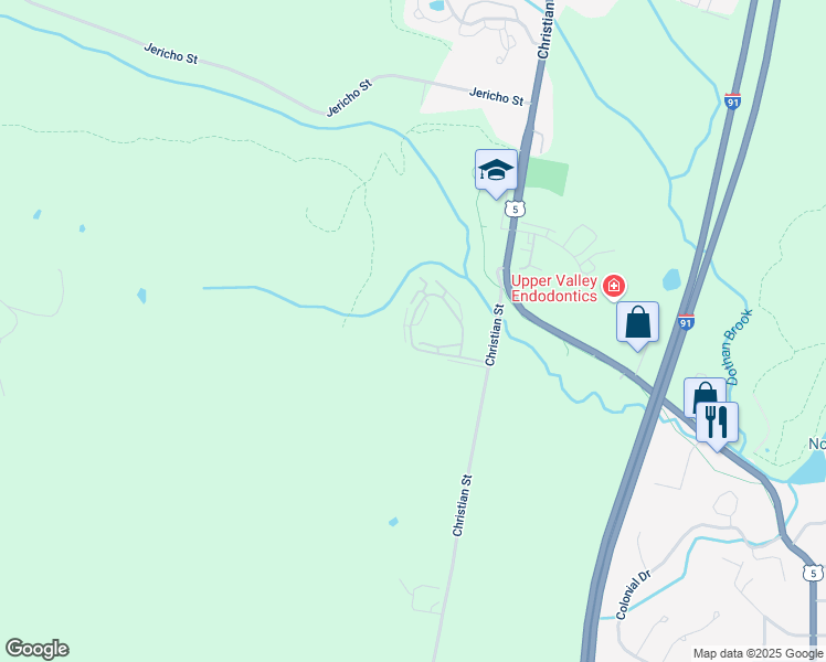 map of restaurants, bars, coffee shops, grocery stores, and more near 247 Woodhaven Drive in Hartford