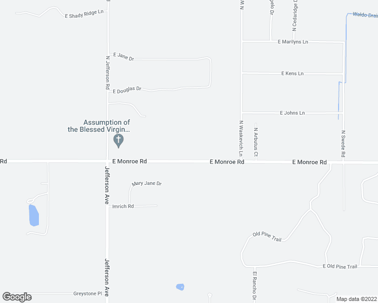 map of restaurants, bars, coffee shops, grocery stores, and more near 3693 East Monroe Road in Midland