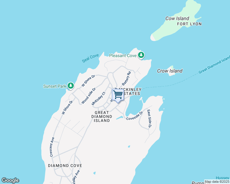 map of restaurants, bars, coffee shops, grocery stores, and more near 26 Ingalls Road in Portland