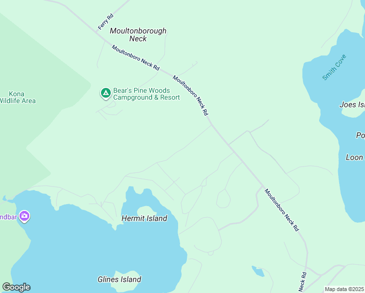 map of restaurants, bars, coffee shops, grocery stores, and more near 25 Kimball Drive in Moultonborough