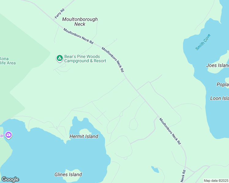 map of restaurants, bars, coffee shops, grocery stores, and more near 25 Kimball Drive in Moultonborough