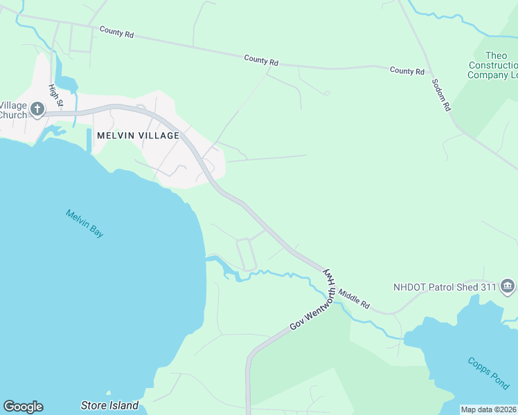 map of restaurants, bars, coffee shops, grocery stores, and more near 439 Governor Wentworth Highway in Tuftonboro