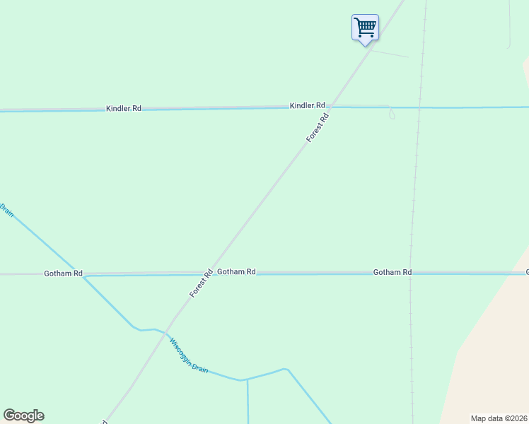 map of restaurants, bars, coffee shops, grocery stores, and more near 7600 Forest Road in Unionville