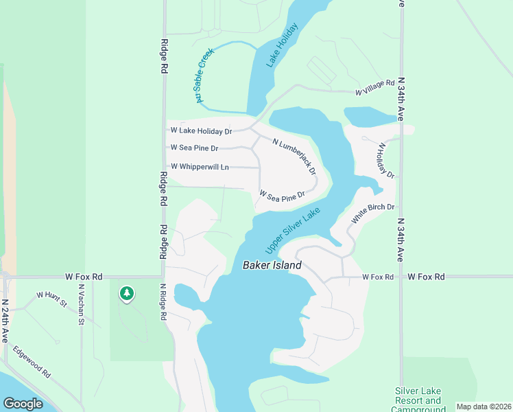 map of restaurants, bars, coffee shops, grocery stores, and more near 8127 West Sea Pine Drive in Mears