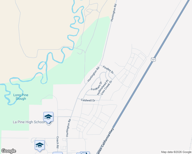map of restaurants, bars, coffee shops, grocery stores, and more near 51887 Trapper George Lane in La Pine