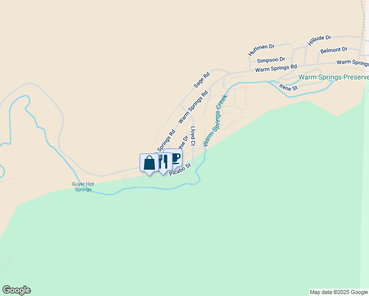 map of restaurants, bars, coffee shops, grocery stores, and more near 117 Ritchie Drive in Ketchum