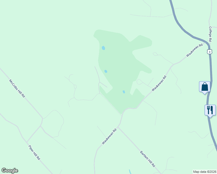 map of restaurants, bars, coffee shops, grocery stores, and more near 13 Eagle Ridge Road in Center Harbor