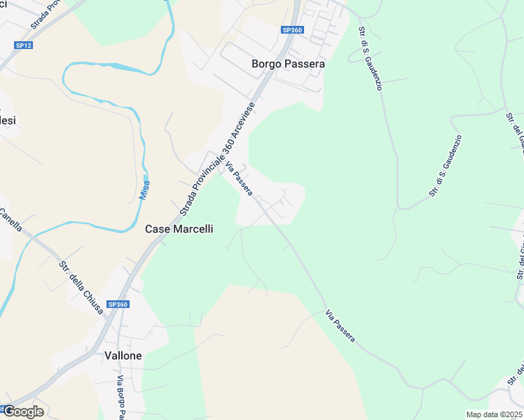 map of restaurants, bars, coffee shops, grocery stores, and more near 148 Via Passera in Borgo Passera