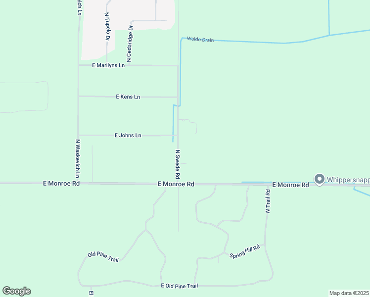 map of restaurants, bars, coffee shops, grocery stores, and more near 2500-2598 North Swede Road in Midland Township