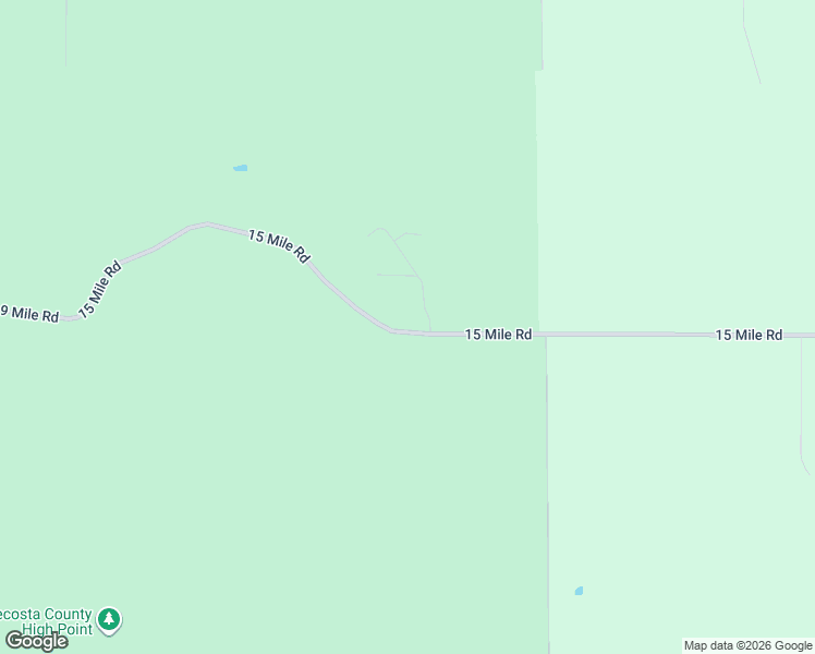 map of restaurants, bars, coffee shops, grocery stores, and more near 23275 15 Mile Road in Big Rapids